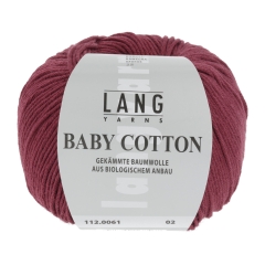 Baby Cotton Lang Yarns - dunkelrot (0061)