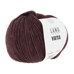 LANG YARNS Vaya - Baumwoll-Merino-Yak-Garn - weinrot (0062)