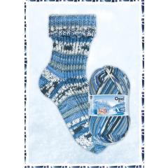 Opal XLarge Frosty Ice Sockenwolle 8-fach - Gefrorener Bergsee