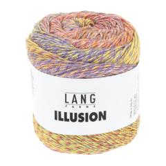 Illusion Lang Yarns - rosa-gelb-lila-orange (0001)