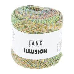 Illusion Lang Yarns - gelb-rosa-hellgrün-aqua (0004)
