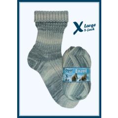 Opal XLarge Eiszeit 8-fach Sockenwolle - Feuersteine