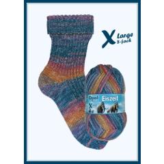 Opal XLarge Eiszeit 8-fach Sockenwolle - Mammut