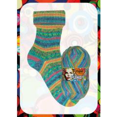 Opal Funky 4-fach - Tanzende Märchenschuhe (Sockenwolle)
