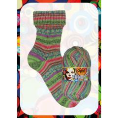 Opal Funky 4-fach - Singende Ballerinaschlappen (Sockenwolle)