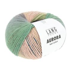 Aurora Lang Yarns - lime-grün-violett-türkis (0004)