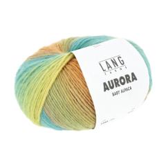 Aurora Lang Yarns - türkis-pink-orange-gelb (0006)