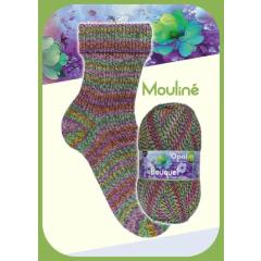 Opal Bouquet Mouliné 4-fach Sockenwolle - Flower of Love (11680)
