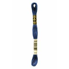 DMC Stickgarn (Sticktwist) - 312 babyblau sehr dunkel