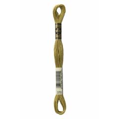 DMC Stickgarn (Sticktwist) - 370 senf mittel