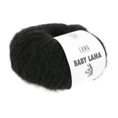LANG YARNS Baby Lama - weiches Lamagarn - schwarz (0004)