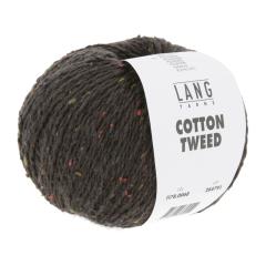 LANG YARNS Cotton Tweed - dunkelbraun (0068)