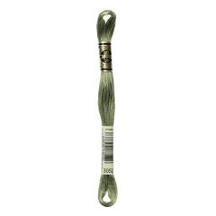 DMC Mouliné Spécial - Stickgarn 100% Baumwolle - 3052 grüngrau mittel