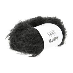 LANG YARNS FLUFFY 1186 - Flauschiges Beilaufgarn - schwarz (0004)