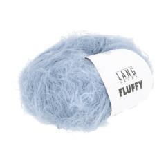 LANG YARNS FLUFFY 1186 - Flauschiges Beilaufgarn - himmelblau (0021)