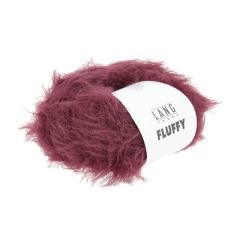 LANG YARNS FLUFFY 1186 - Flauschiges Beilaufgarn - weinrot (0062)