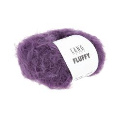 LANG YARNS FLUFFY 1186 - Flauschiges Beilaufgarn - aubergine (0080)