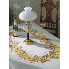 Eva Rosenstand Stickpackung - Tischdecke Sonnenblumen