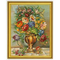 Eva Rosenstand Stickpackung - Vase mit Blumen