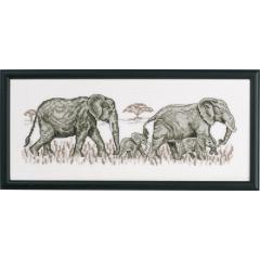 Permin Stickpackung - Elefanten 36x15 cm