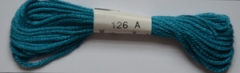 Soie dAlger Au Ver A Soie Seidenstickgarn Farbe 126 cyan extra