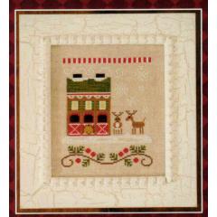 Country Cottage Needleworks - Santas Village 6 Reindeer Stables