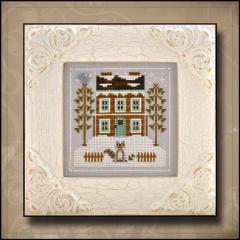 Country Cottage Needleworks - Frosty Forest 1 Raccoon Cabin
