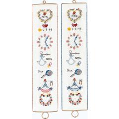 Eva Rosenstand Stickpackung - Band Geburt