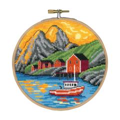 Stickpackung Permin - Mitternachtssone in Lofoten