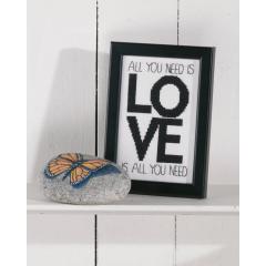 Permin Stickpackung - Love is all you need 9x14 cm