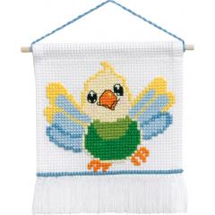 Permin of Copenhagen Kinderstickpackung - Vogel mit Aufhängung