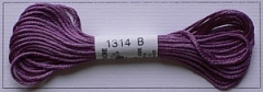 Soie dAlger Au Ver A Soie Seidenstickgarn Farbe 1314 rot violett / lila