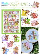 Stickvorlage Lindner's Kreuzstiche - Teddy-ABC