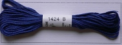 Soie dAlger Seidenstickgarn - Farbe 1424 blau extra