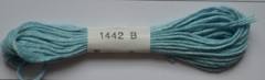 Soie dAlger Au Ver A Soie Seidenstickgarn Farbe 1442 cyan