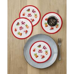 Tellerdeckchen Brezel 4er-Set - Permin of Copenhagen (Stickpackung)