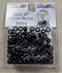 Mill Hill Pony Beads Size 6 - 16014 Black Ø 4 mm