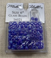 Mill Hill Pony Beads Size 6 - 16021 Frosted Periwinkle Ø 4 mm