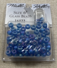 Mill Hill Pony Beads Size 6 - 16022 Frosted Opal Capri Ø 4 mm