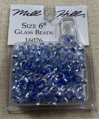 Mill Hill Pony Beads Size 6 - 16026 Crystal Blue Ø 4 mm