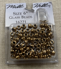 Mill Hill Pony Beads Size 6 - 16221 Bronze Ø 4 mm AUSVERKAUF