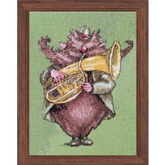 Stickvorlage Nimue - Brownie des Highlands (Ausverkauf)