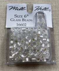Mill Hill Pony Beads Size 6 - 16602 Frosted Ice Ø 4 mm
