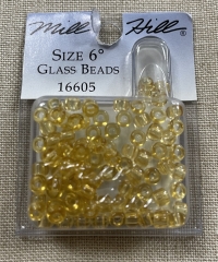 Mill Hill Pony Beads Size 6 - 16605 Golden Amber Ø 4 mm  AUSVERKAUF