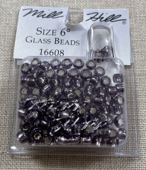 Mill Hill Pony Beads Size 6 - 16608 Amethyst Ice Ø 4 mm