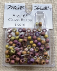 Mill Hill Pony Beads Size 6 - 16618 Mayan Gold Ø 4 mm