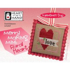 Heart In Hand Needleart - Merry Making Mini - Floral Heart (w/emb)