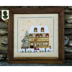 Sara Guermani - Christmas Avenue Pizzeria w/2 Buttons