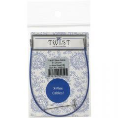 Seil Twist Blue 20 cm Small ChiaoGoo für austauschbare Rundstricknadeln