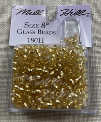 Mill Hill Pony Beads Size 8 - 18011 Victorian Gold Ø 3 mm